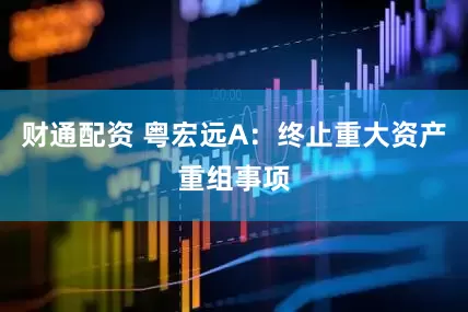 财通配资 粤宏远A：终止重大资产重组事项