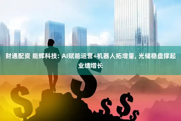财通配资 能辉科技: AI赋能运营+机器人拓增量, 光储稳盘撑起业绩增长
